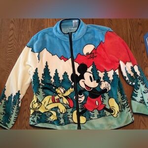 Mickey Mouse Pluto Velour Hiking Jacket, Mountains Whimsical XXL Women’s